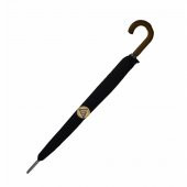 Marlux 16 Telli Baston Ahşap Sap Vale Şemsiye Siyah thumbnail 3