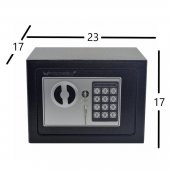 Elektronik Şifreli ve Kilitli Çelik Kutu Kasa 23x17 - 1