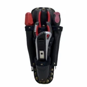 Hakiki Deri CA217 Elektrikçi Teknisyen Bel Çantası Siyah thumbnail 1