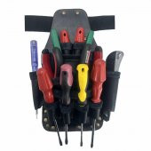 Hakiki Deri CA218 XL Elektrikçi Teknisyen Bel Çantası Siyah - 1