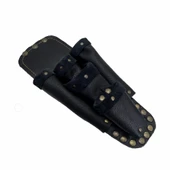 Hakiki Deri CA217 Elektrikçi Teknisyen Bel Çantası Siyah thumbnail 2