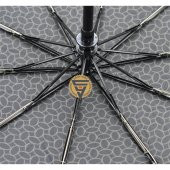 Marlux Ahşap Sap Tam Otomatik Şemsiye Desenli Siyah thumbnail 1