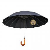 Snotline Lüx 16 Telli Protokol Vale Baston Şemsiye Siyah 41G 105 Cm Cap thumbnail 1