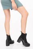 Artı-Artı006-0151 Kadın Siyah Platform Topuklu Bot thumbnail 1