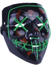 Halloween Maske Neon Yeşil Işıklı - 4