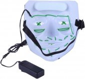 Halloween Maske Neon Yeşil Işıklı - 5