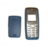 Nokia 1110i Kapak Nokia 1112 uyumlu Mavi Kapak ön Kapak Arka Kapak Tuş Takımı thumbnail 1