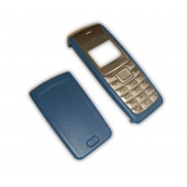 Nokia 1110i Kapak Nokia 1112 uyumlu Mavi Kapak ön Kapak Arka Kapak Tuş Takımı thumbnail 2
