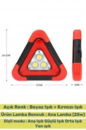 Premium Su Geçirmez 3 Ledli Solar Üçgen Reflektör Güneş Enerjili Refluj Lambası - 4