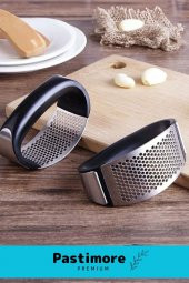 Yeni Nesil Paslanmaz Çelik Pratik Mutfak Sarımsak Rendesi Kolay Kullanımlı Gondol Sarımsak Ezici - 4