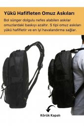 Büyük Boy Ortopedik & Terletmeyen Konfor Modeli Çok Gözlü Bölmeli Lise Ortaokul Okul Sırt Çantası - 4