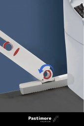 Premium Taşınabilir Mini Tezgah Banyo Mutfak Çekpas Lavabo Çekpası Süngerli Cam Silme Çekpası - 6