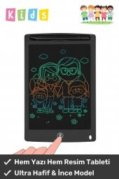 Lcd Ekranlı Kalemli Dijital Çizim Tableti Yazı Tahtası Boyama Resim Için Akıllı Çocuk Tablet 8,5 Inç - 1