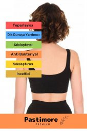 Özel Üretim Push Up Destekli Esnek Kumaş Pedli Kalın Geniş Askılı Kadın Büstiyer - 2