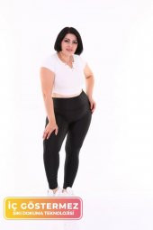 Yeni Konfor Modeli Yüksek Bel Toparlayıcı Sıkılaştırıcı Korse Push Up Özellikli İthal Dalgıç Tayt - 1