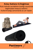 Dayanıklı Taşıma Askılı Konfor Modeli Çift Taraflı Kaymaz Yoga Meditasyon Minderi 16mm Siyah Mat - 5