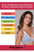 Özel Üretim Mammabra Yumuşak Toparlayıcı Tam Kalıp Beatris Pembe Pamuklu Emzirme Sütyeni - 2