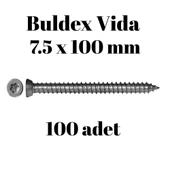 Buldex Beton Vidası 7.5x100 mm 100 Adet | Torx T30 Uyumlu Dübelsiz Vida - 2