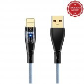 ScHitec 6A 120W UsbA to Lightning 1Metre Hızlı Data ve Şarj Kablosu Mavi Ömür Boyu Garanti YK233M - 1