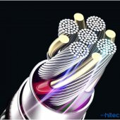 ScHitec 6A 60W Type-C to Type-C 1Metre Hızlı Data ve Şarj Kablosu Siyah YK250S thumbnail 4