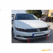 Passat B8 SD 2015-2019 Premium Ön Tampon Alt Çıtası 1 Parça Paslanmaz Çelik - 2