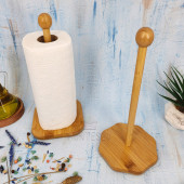 Ahşap Bambu Kağıt Havluluk Ahşap Peçetelik Mutfak Düzenleyici 2 Li Set - 1