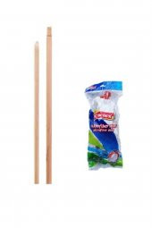 Ahşap (gürgen) Sap 1 Adet + Mop 1 Adet (temizlik Seti) - 1