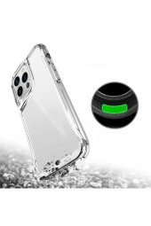 İphone 15 Plus Kılıf Kamera Çıkıntılı Şeffaf Darbe Emici Sert Silikon Kapak T-Max thumbnail 2