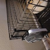 Köpek Köpek Kulübesi Fan Montaj Braketi Plastik Aparat - 2