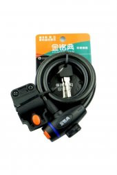 Anahtarlı Çelik Kilit Bisiklet Motosiklet Güvenlik Kilidi Bebek Arabası - 5