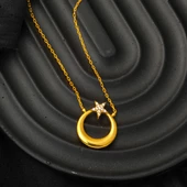 22 Ayar Ayyıldız Altın Kolye thumbnail 5