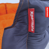 XPERMATE Biscuit Kedi Yatağı ve Köpek Yatağı,Tüy Tutmaz Kumaş,Su İtici Kumaş 60x55x28 60x55x28 Lacivert Turuncu - 6