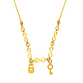 22 Ayar Altın Sonsuzluk Pandora Kolye thumbnail 1