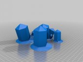Alien Crystals Scatter Terrain Için Min Savaş Oyunları 40K Si-Fi Necron Benzeri Plastik Aparat - 3