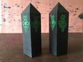 Alien Crystals Scatter Terrain Için Min Savaş Oyunları 40K Si-Fi Necron Benzeri Plastik Aparat - 8