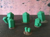 Alien Crystals Scatter Terrain Için Min Savaş Oyunları 40K Si-Fi Necron Benzeri Plastik Aparat - 10
