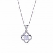 Yonca Model 6 mm Zirkon Taşlı 925 Ayar Gümüş Üçlü Kadın Takı Seti - 6