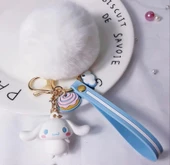 Sanrio Cinnamoroll Silikon Anahtarlık Pon Ponlu thumbnail 3