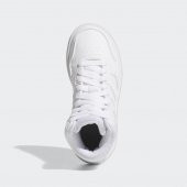 Adidas CZ0222 Hoops 3.0 Mid Lifestyle Kadın Günlük Beyaz Spor ve Basketbol Ayakkabısı - 2