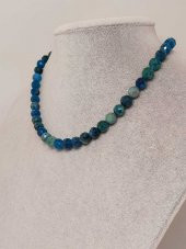 Apatit Taşı Faset Kesim Kolye 8mm (Sabit Klipsli) thumbnail 2