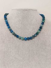 Apatit Taşı Faset Kesim Kolye 8mm (Sabit Klipsli) thumbnail 3