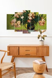 Çiçekler 5 Parçalı Mdf Tablo - 2