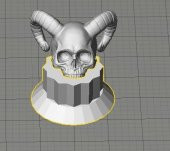 Şeytan Skull Gitar Hacmi / Tone Knob - Tt Plastik Aparat - 1