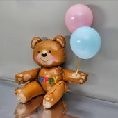 Oturan Ayı Folyo Balon 77x70 cm thumbnail 2
