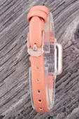 Minimal Kare Rose Kasa Retro Pudra Deri Kordonlu Kadın Genç Kız Kol Saati ST-304360 - 2