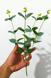 Dekoratif  Okaliptus Tek Dal 35 CM  Yapay Çiçek - 1