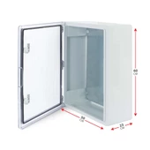AKİŞ AKPC-500600 ŞEFFAF KAPAKLI ABS PLASTİK ELEKTRİK PANOSU (50x60x23 CM) - 3