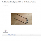Toshiba Satellite Equium M70 A110 Menteşe Takımı - 1
