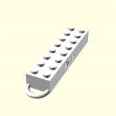 Aylan Kişiye Özel Üretim Zincirsiz Lego Anahtarlık Sevgiliye Eşe Hediyelik Organik Plastikten - 2