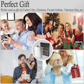 Perlotus 5 Oz- 150 cc Hunili Cep Tipi Vidalı Kapaklı Çelik Viski İçki Matarası - 8